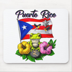 Boricua Coqui Frog Taino Puerto Rico Puerto Rico Mousepad