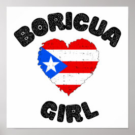 Boricua Girl Puerto Rico Niedlich Poster