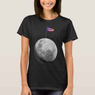 Boricua hasta en la luna Puerto Rico auf der Flagg T-Shirt