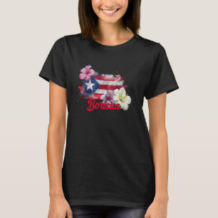 Boricua Latina Puerto Rico Flag Puerto Rico Girls T-Shirt