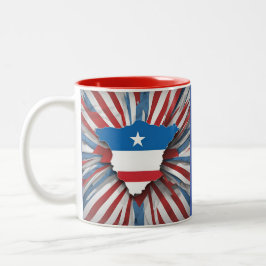 Boricua Pride Zweifarbige Tasse