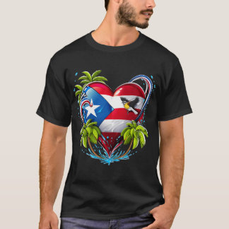Boricua Puerto Rico Herz T-Shirt