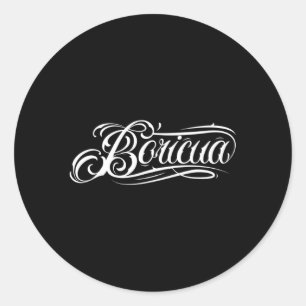 Boricua Puerto Rico Runder Aufkleber