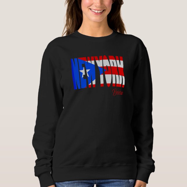 Boricua Roots Puerto Rico Pride PR New York Puerto Sweatshirt (Vorderseite)