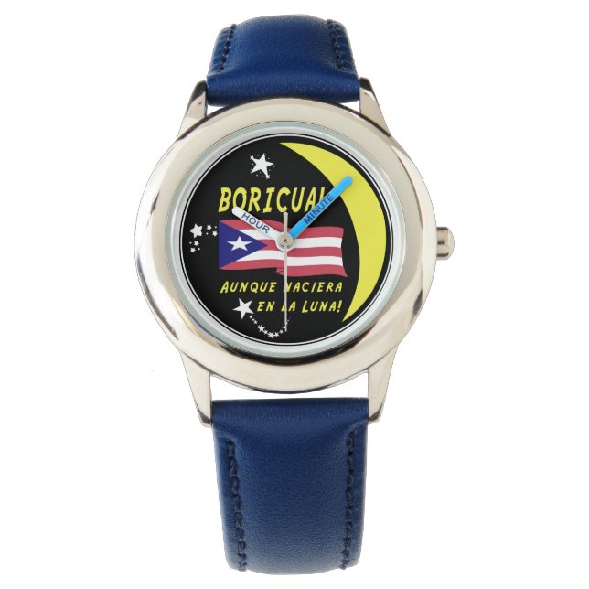 Boricua! Überall! Armbanduhr (Vorderseite)