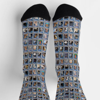 Boring Group Cat Yearbook Socks Socken