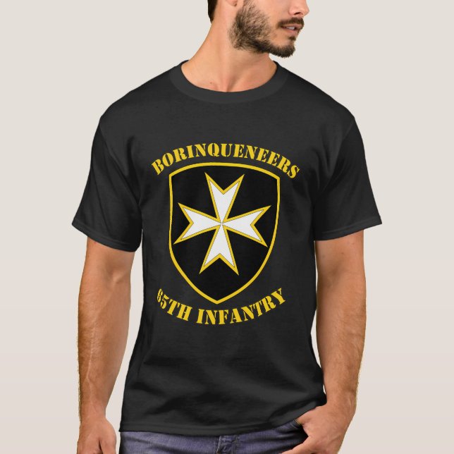 Borinqueneers 65. Infanterie T-Shirt (Vorderseite)