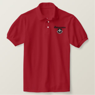 Borinqueneers Polo Shirt (schwarze Stickerei)
