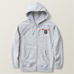 Borinqueneys bestickt Zip Hoodie Bestickter Hoodie