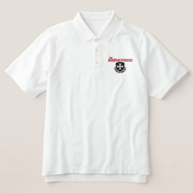 Borinqueneys besticktes Polo-Shirt (Design Vorderseite)