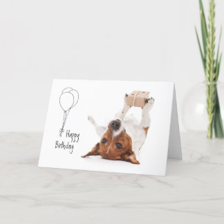Boris - Jack Russell Terrier - Happy Birthday Feiertagskarte