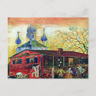 Boris Kustodiev Art: Shostakowitsch Museum für Kun Postkarte