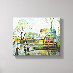 Boris Kustodiev, Frühling, berühmtes Gemälde Leinwanddruck