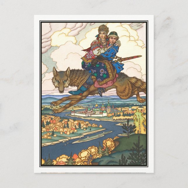 Boris Zvorykin - Der Feuervogel Postkarte (Vorderseite)