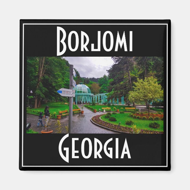 Borjomi Hot Springs Resort Georgia Kaukus Magnet (Vorne)