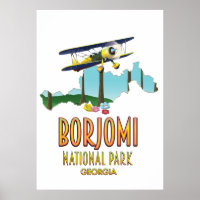 Borjomi Nationalpark Georgia Karte