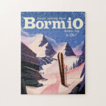 Bormio,Sondrio, Lombardy Region, Italy ski poster.<br><div class="desc">Bormio,  alps ski Lombardy region of the Alps in northern Italy.</div>