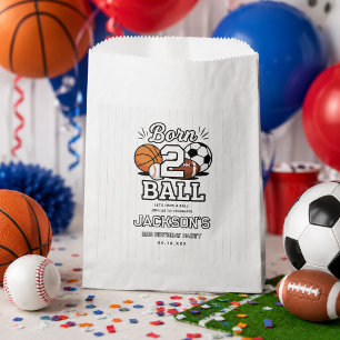 Born 2 Ball Sport-Themen Jungen 2. Geburtstagsfeie Geschenktütchen