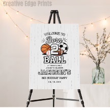 Born 2 Ball Sports Themed Boy 2nd Birthday Party