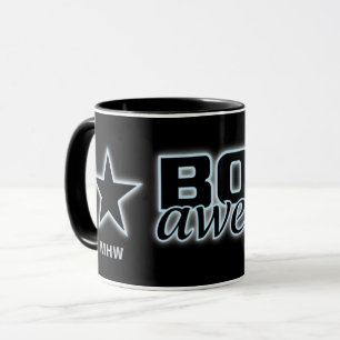 Born Awesome tasses monogrammes personnalisées