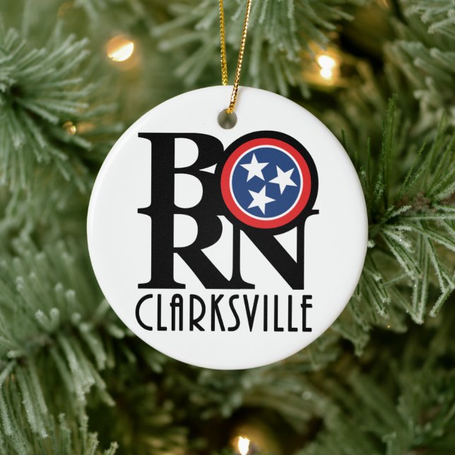 BORN Clarksville Tennessee Keramik Ornament (Baum)