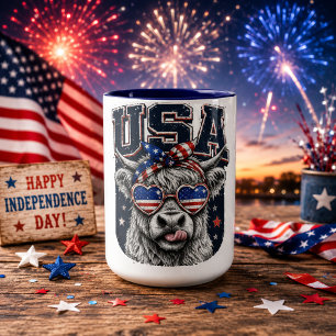 Born Free Eagle Patriotisch 250 Jahre USA Tasse