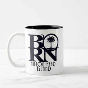 BORN Hilton Head Island 11oz Mug à café à deux ton