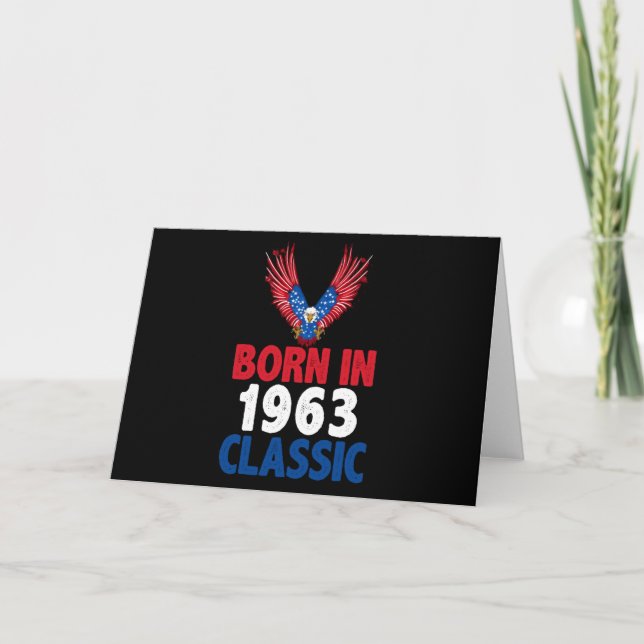 Born In 1963 Classic Karte (Vorderseite)