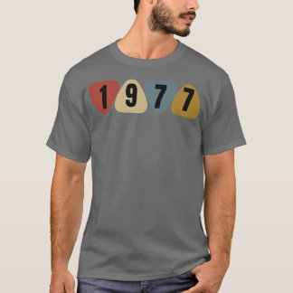 Born In 1977 Guitarist Guitar Pick Music Birthday T-Shirt