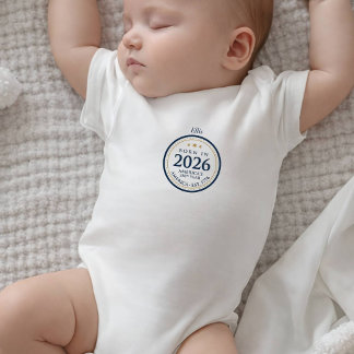 Born in 2026 America 250th Anniversary Baby Strampler