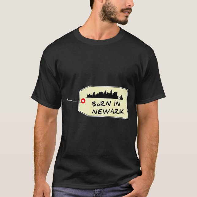 Born In Newark Nj Brick City City Es County New Je T-Shirt (Vorderseite)