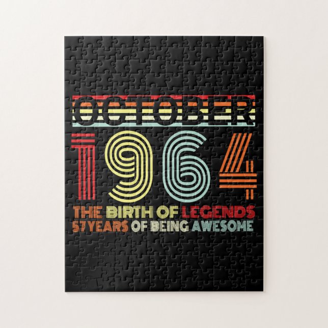 Born In October 1964 Gift (Vertikal)