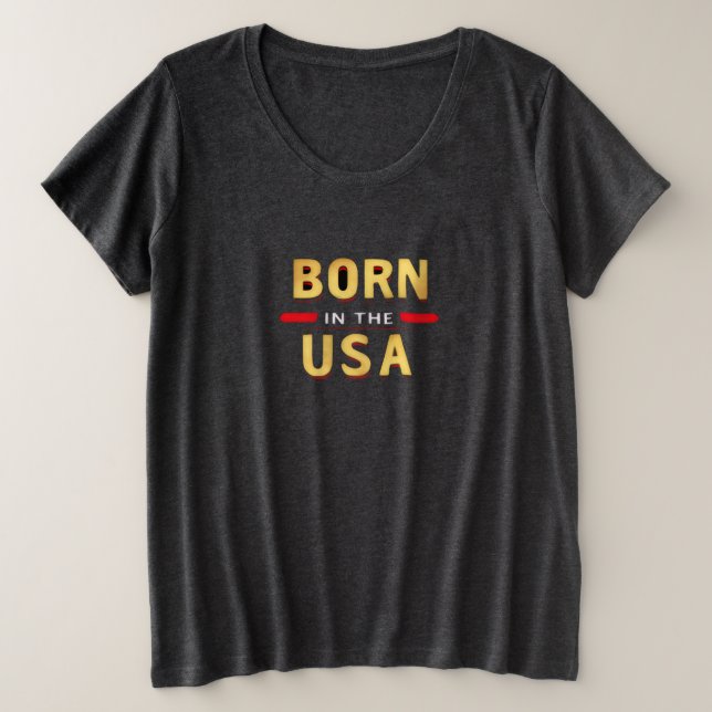 BORN IN THE USA T-Shirt (Design vorne)
