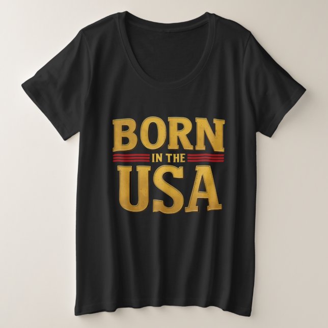 BORN IN THE USA T-Shirt (Design vorne)