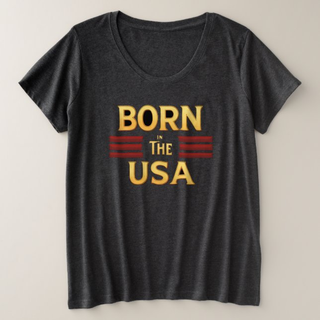BORN IN THE USA T-Shirt (Design vorne)