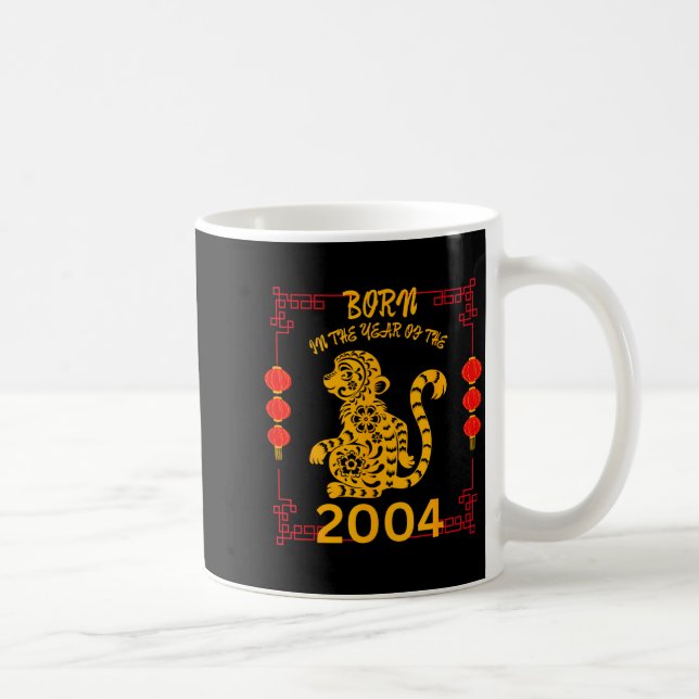 Born In The Year Of The Monkey 2004 Chinese New Ye Kaffeetasse (Rechts)