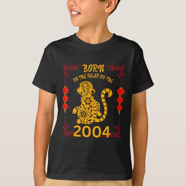Born In The Year Of The Monkey 2004 Chinese New Ye T-Shirt (Vorderseite)