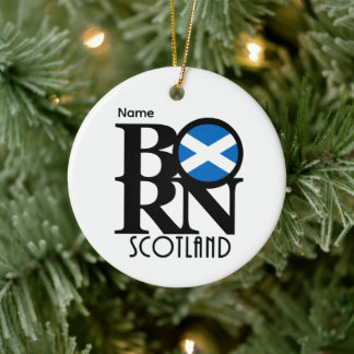 BORN Scotland Customizable Keramik Ornament