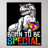 Born Special Trex Puzzle Dino Boys Autism Awarenes