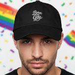 Born This Gay Pride Bestickte Baseballkappe<br><div class="desc">Celebrate authenticity and pride with the bold “Born This Gay” embroidered cap design by Ricaso . Simple, confident, and empowering, this statement embraces identity with humor, honesty, and a strong sense of self. Clean embroidered lettering keeps the look modern and stylish while letting the message stand proudly on its own....</div>