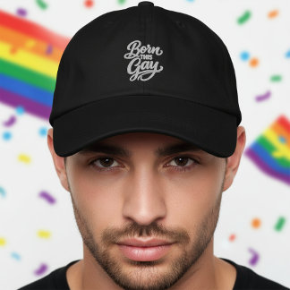 Born This Gay Pride Bestickte Baseballkappe