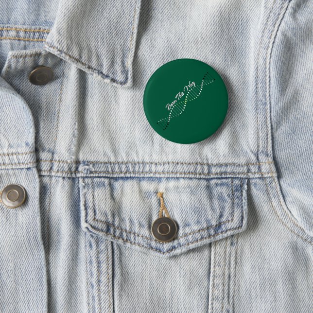 Born This Way - Agender Stolz DNA  Button (Beispiel)
