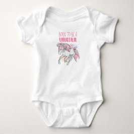 Born to be a unicorn baby strampler