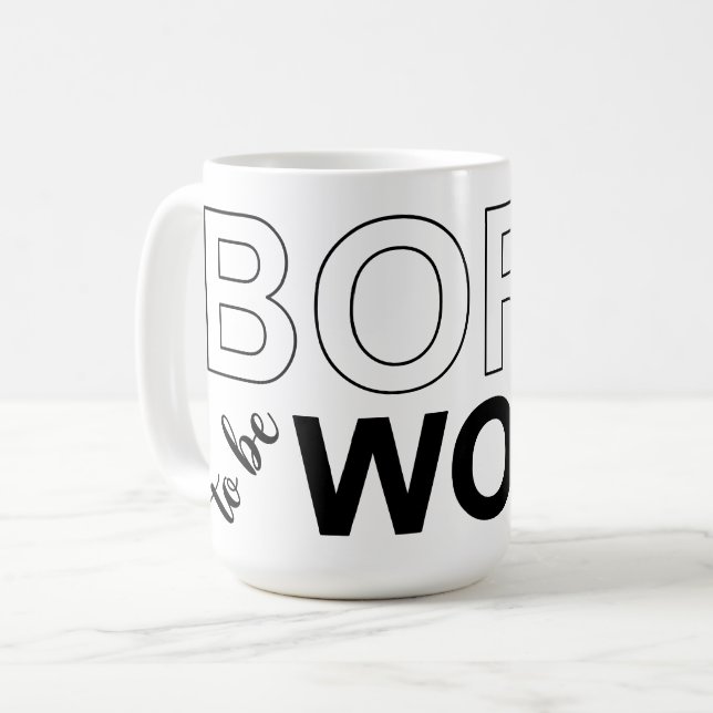 Born To Be Woke Kaffeetasse (Vorderseite Links)