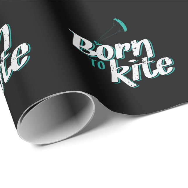 Born to Kite Geschenkpapier (Rolleneckpunkt)