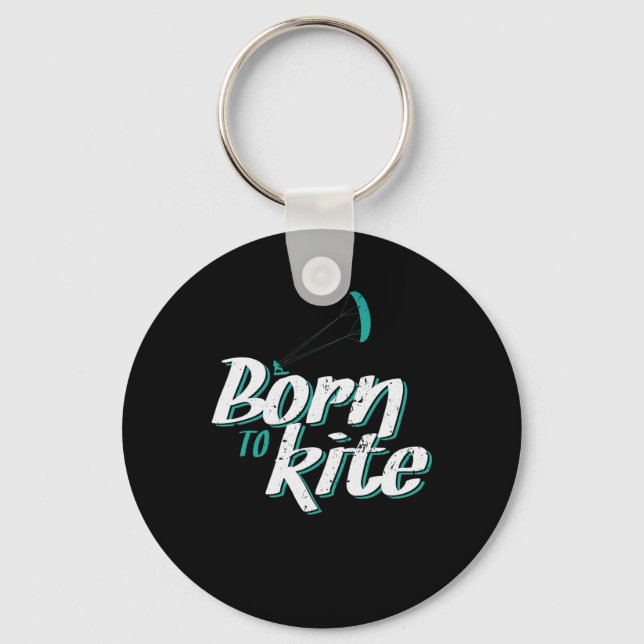 Born to Kite Schlüsselanhänger (Vorderseite)