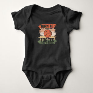 BORN TO PLAY BASKETBALL hübsches Design Baby Strampler