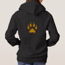 Born to Prowl – Golden Waschbär-Pfoten-Hoodie