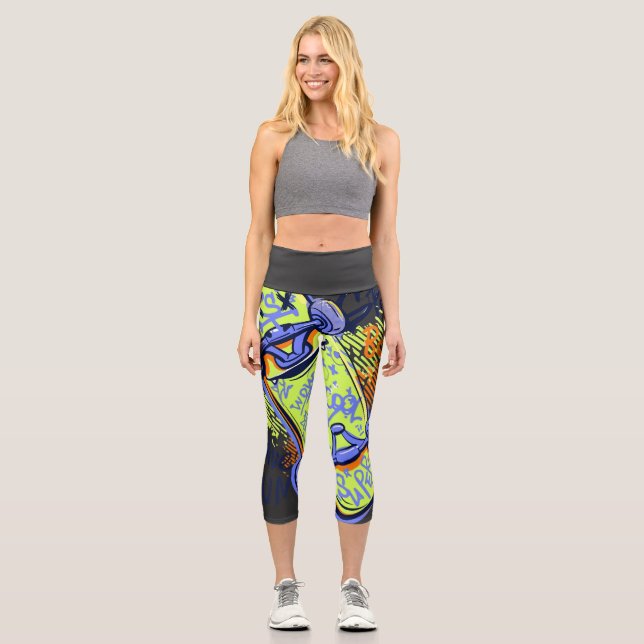 Born to ride  capri leggings (Vorderseite)