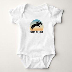 Born to Ride - Reiterin Reitsport Baby Strampler